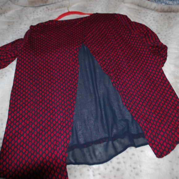 Michael Kors Split Back Zipper Top - L - Picture 5 of 7